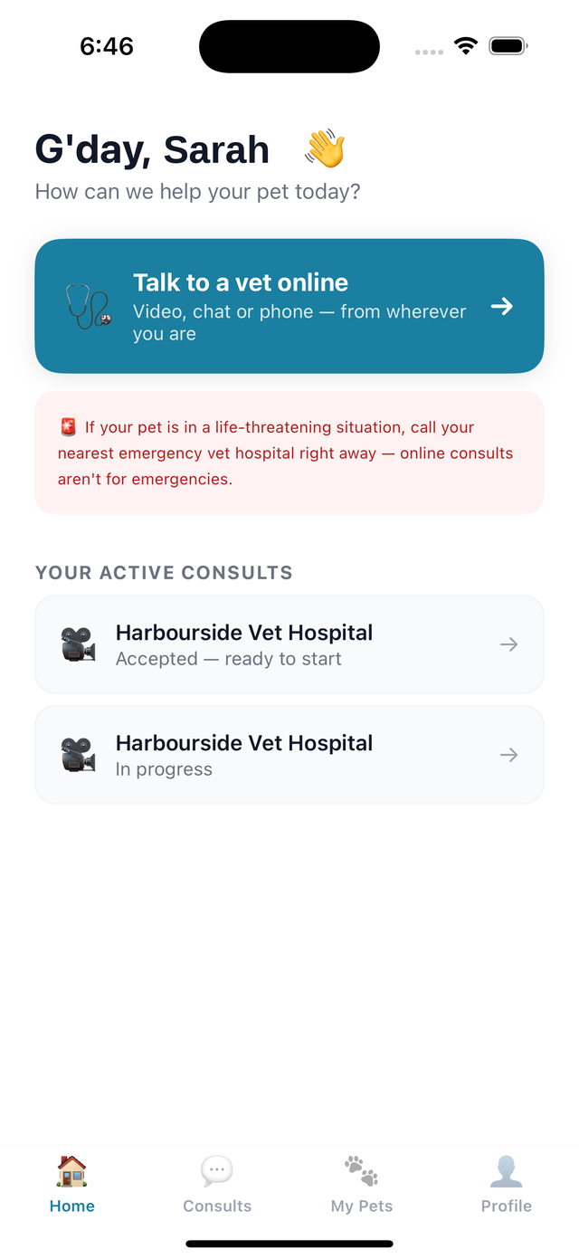 ApexVet app, talk to a vet online from anywhere